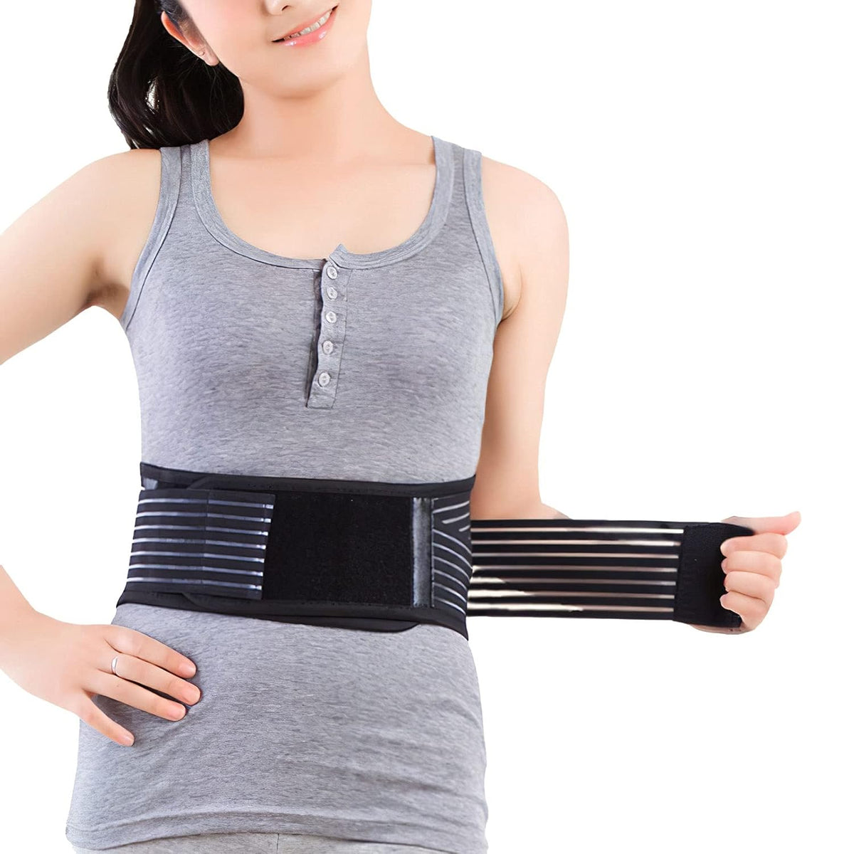 Back Support with Magnet, Tourmaline Back Braces for Lower Back Pain Relief